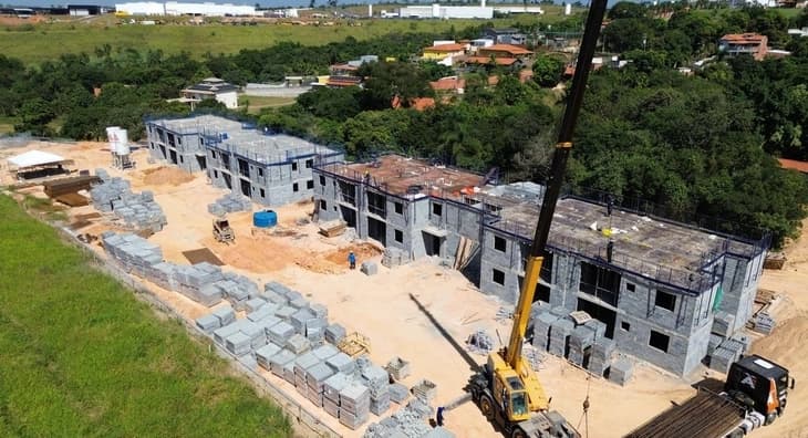 Andamento da obra